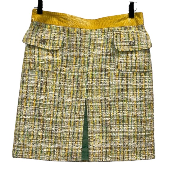 Dolce & Gabbana Mini Skirt Plaid Tweed Wool US 10 IT 48 Y2K Clueless vintage VTG - Picture 3 of 13